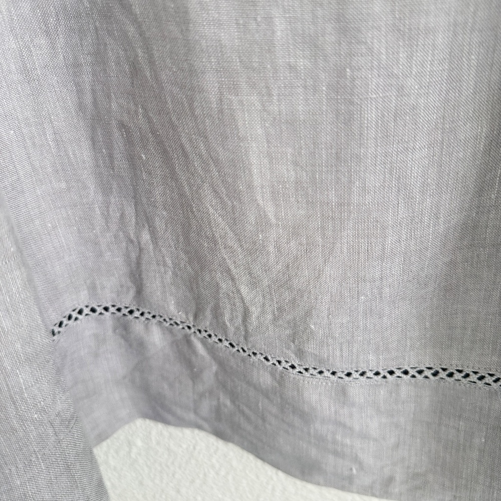 J. Jill 100% Linen grey dress Medium - Picture 10 of 14